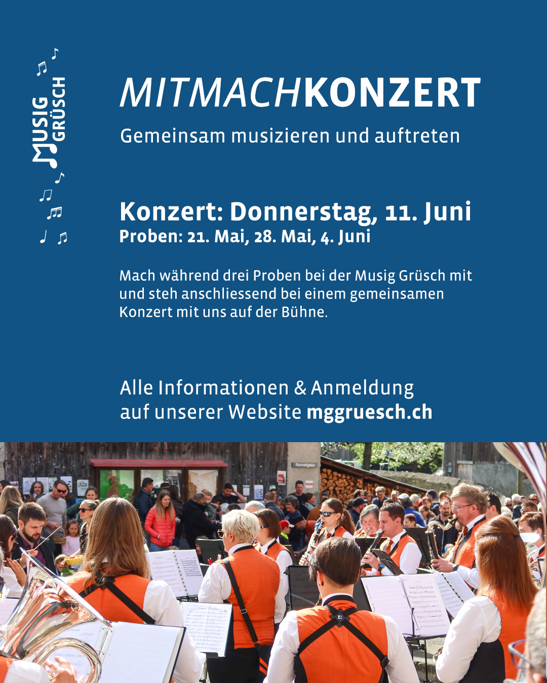 Mitmach-Konzert der Musig Grüsch
